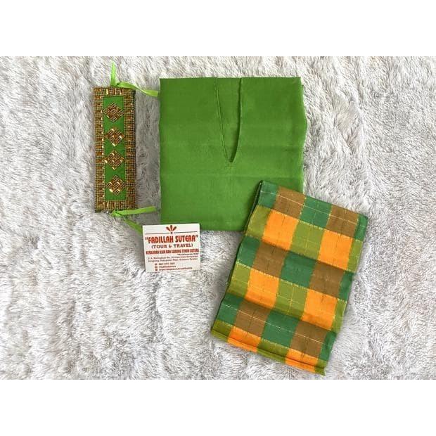 Terbaru 1 Set/Stel Baju Bodo Tokko Bugis Sengkang, Makassar (Baju,Kain 087