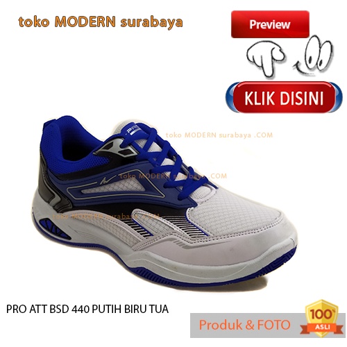 PRO ATT BSD 440 PUTIH BIRU TUA sepatu pria olahraga sneakers kets