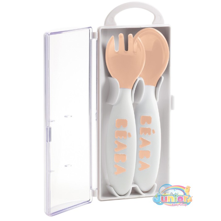 Beaba Set of 2 2nd Age Training For Spoon - Fork Spoon Set