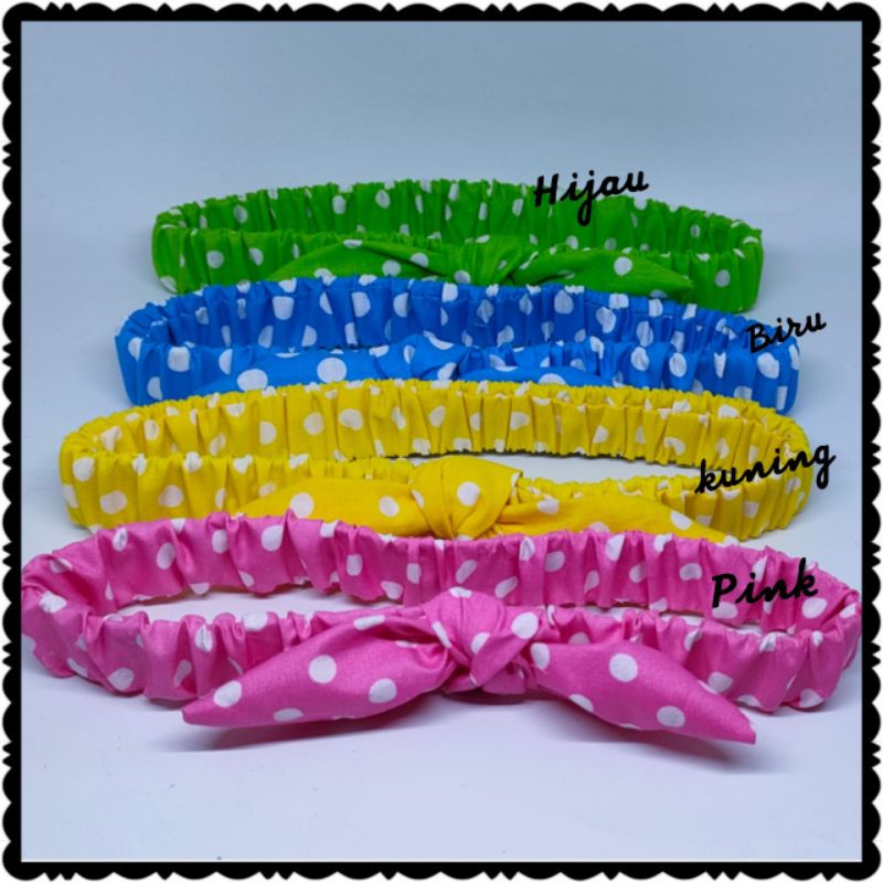 Bando Karet Motif Kelinci Anak | Bando Bayi dan Anak | Bandana Lucu | Alus Collection | BISA C.O.D