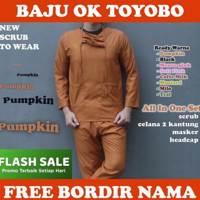 READY Baju OK Bahan Toyobo Premium / Baju Jaga / Baju Oka / Scrub