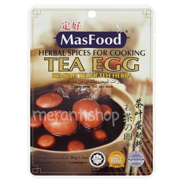 

MASFOOD TEA EGG HERBAL SPICES FOR COOKING REMPAH TELUR MALAYSIA / TEH HERBA TELUR / CAH YEH TAN / CAHYETAN / CHA YE TAN / CHAYETAN