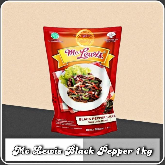 

Kualitas terbaik] mc lewis black pepper 1kg saus lada hitam blackpepper 1 kg