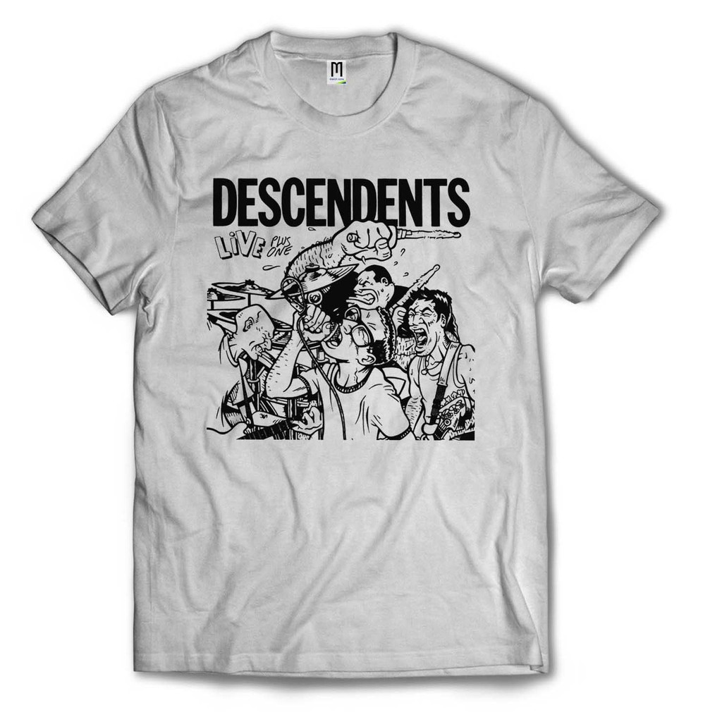 DESCENDENT HARDCORE - Premium Shirt/ Tag MerchCons - PUTIH
