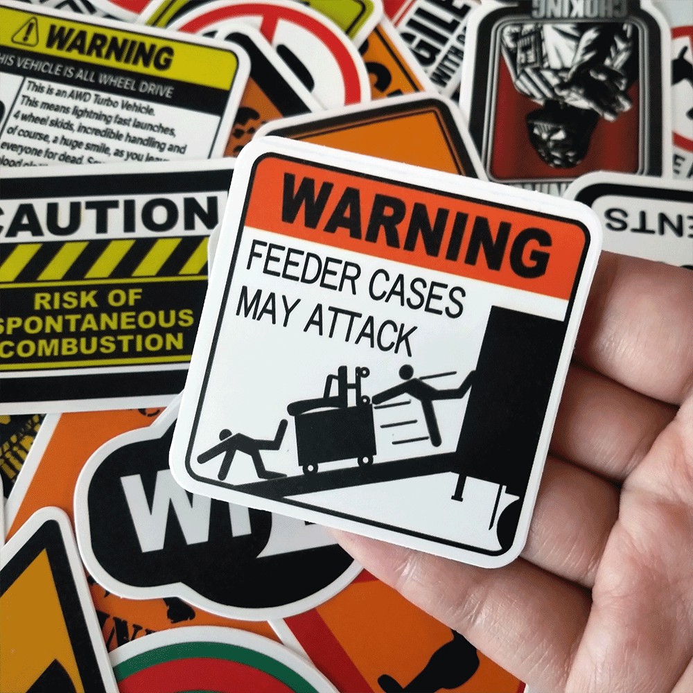 A set of 50 high-quality waterproof graffiti stickers