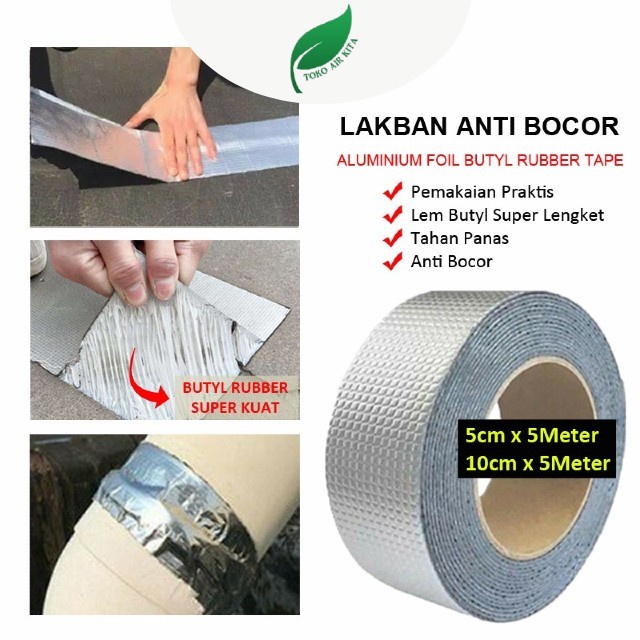 Lakban Anti Bocor Lem Penambal Anti AIr, Lebar 10 cm x Panjang 1 meter