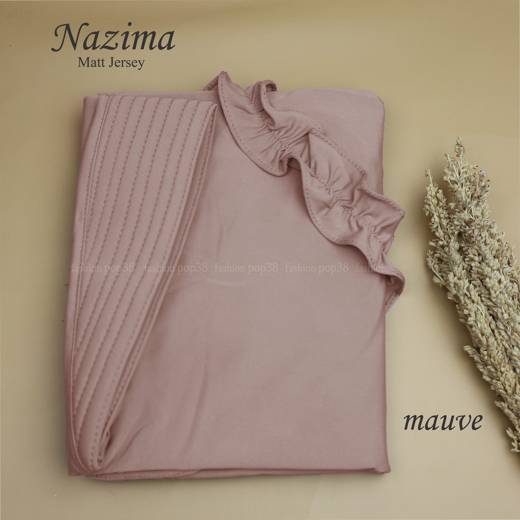 instan jilbab nazima rempel hijab terlaris grosir hijab-mauve