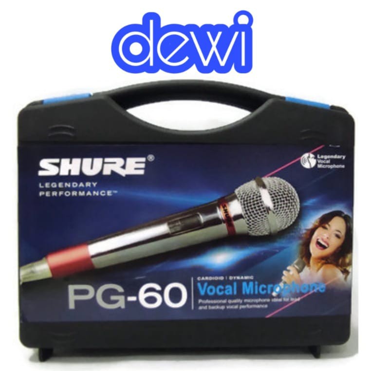 MIC SHURE PG 60 / MIC KABEL SHURE PG60 / MIC SHURE KABEL PG60