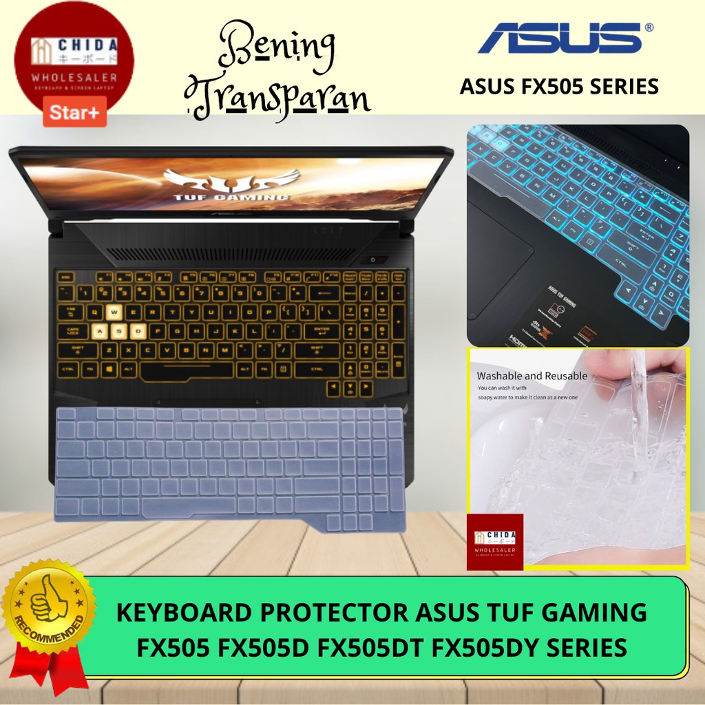 Keyboard Protector Laptop Asus Tuf Gaming  FX505 FX505D FX505DT FX505DY Series Cover Keyboard Laptop
