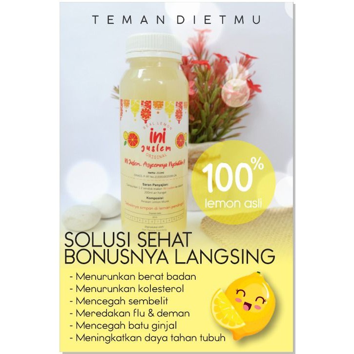 

INI JUSLEM Sari Lemon Asli 250ml