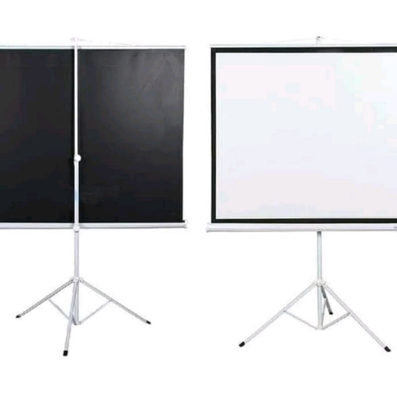 TRIPOD SCREEN PROYEKTOR (LAYAR PROYEKTOR 70")