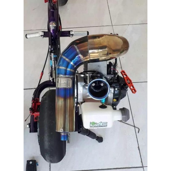 knalpot uber 63cc mesin kanan