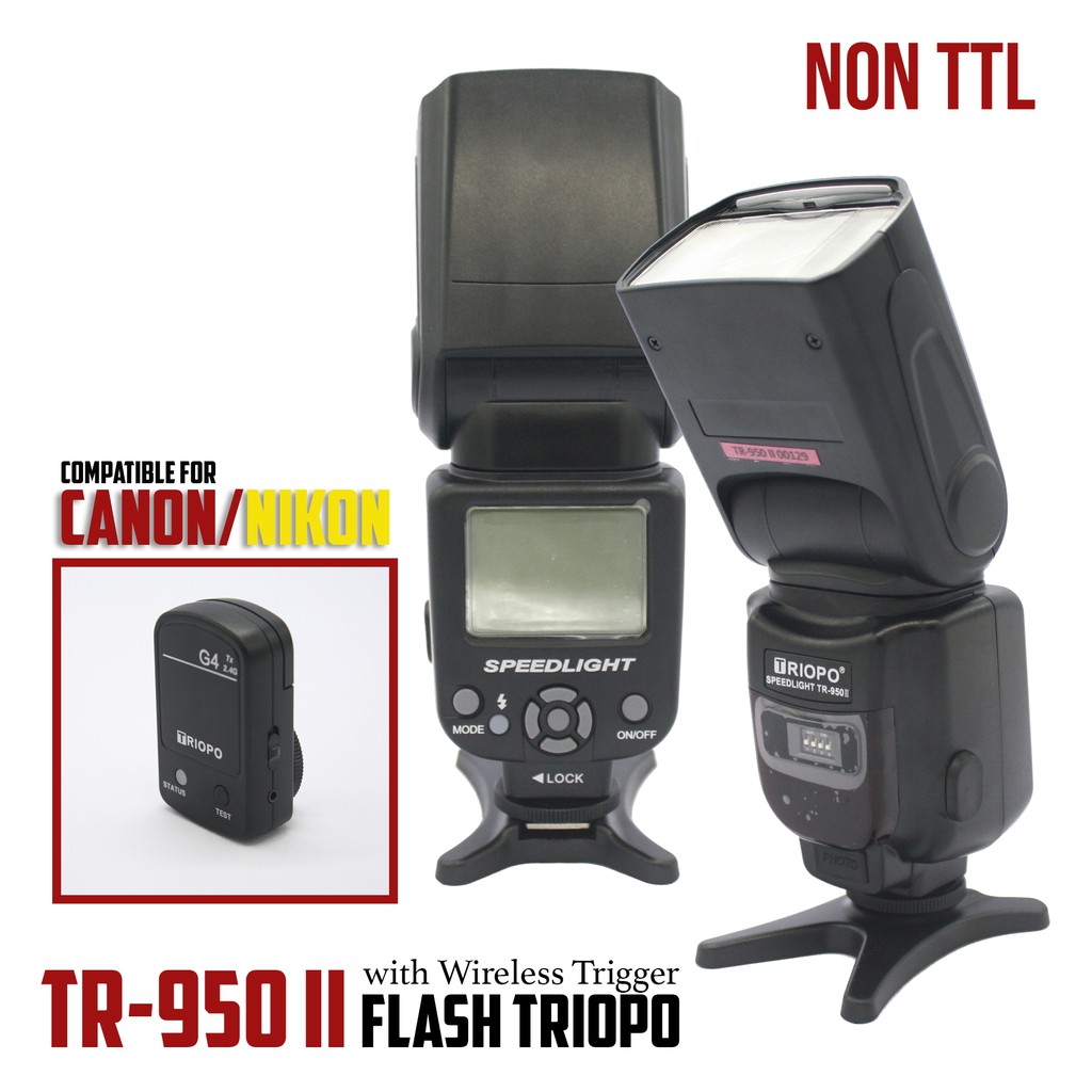 TR-950II Flash Triopo with Wireless Trigger for Canon / Nikon - [ Afstore ]
