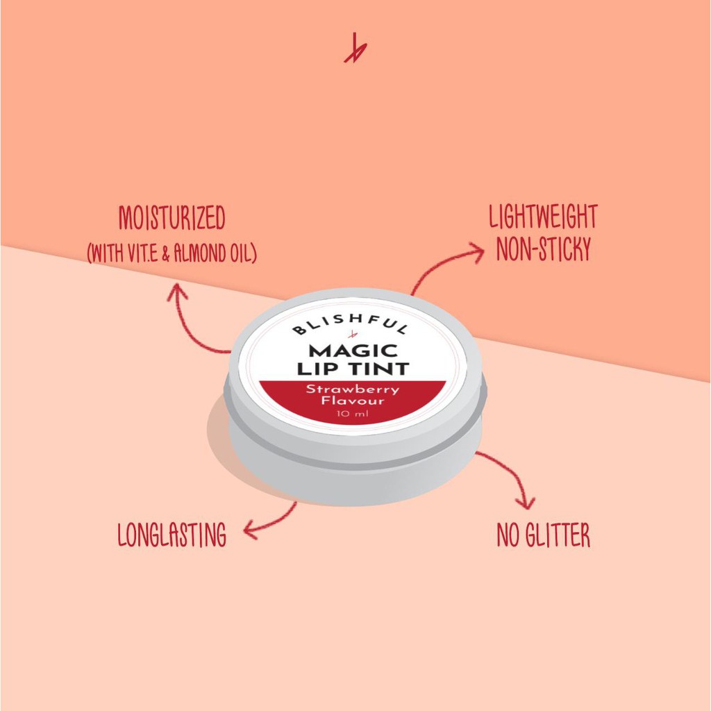 [BUY 1 GET 1 GIFT] READY Blishful Blishful.lipcare Magic Liptint