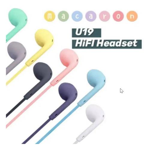 HANDFREE MACARON U34/U28 EARPHONE HAEDSET EARBUDS BASS