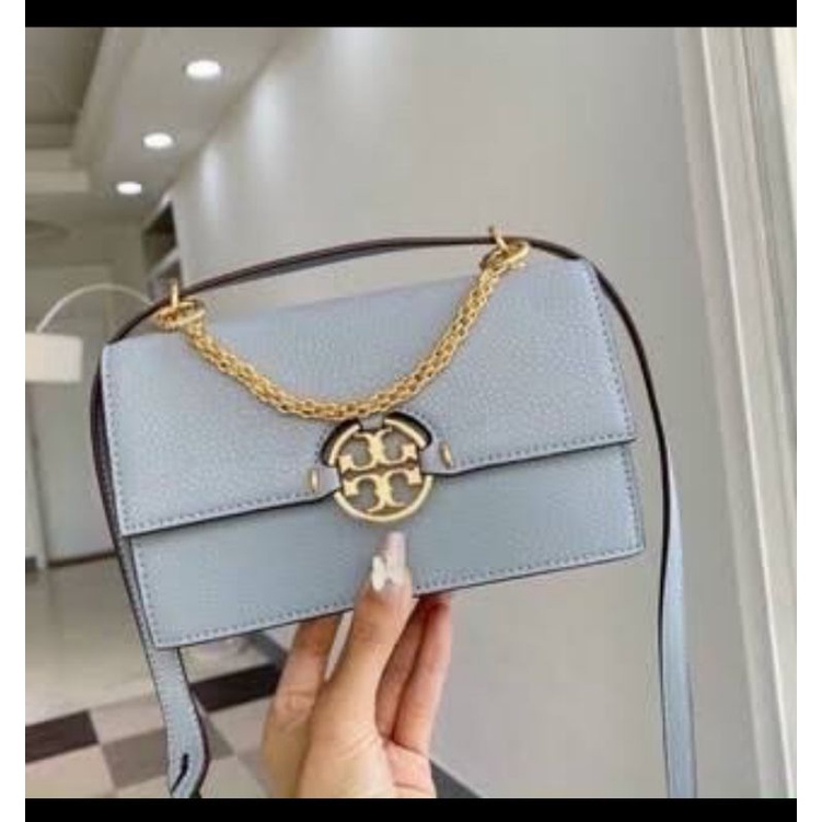 Tory Burch Miller Shoulder Mini Bag - Cloud Blue