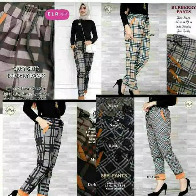  BAGGY  KOTAK  CELANA  KOTAK  KATUN STRETH BOYFREND MURAH ZHR 