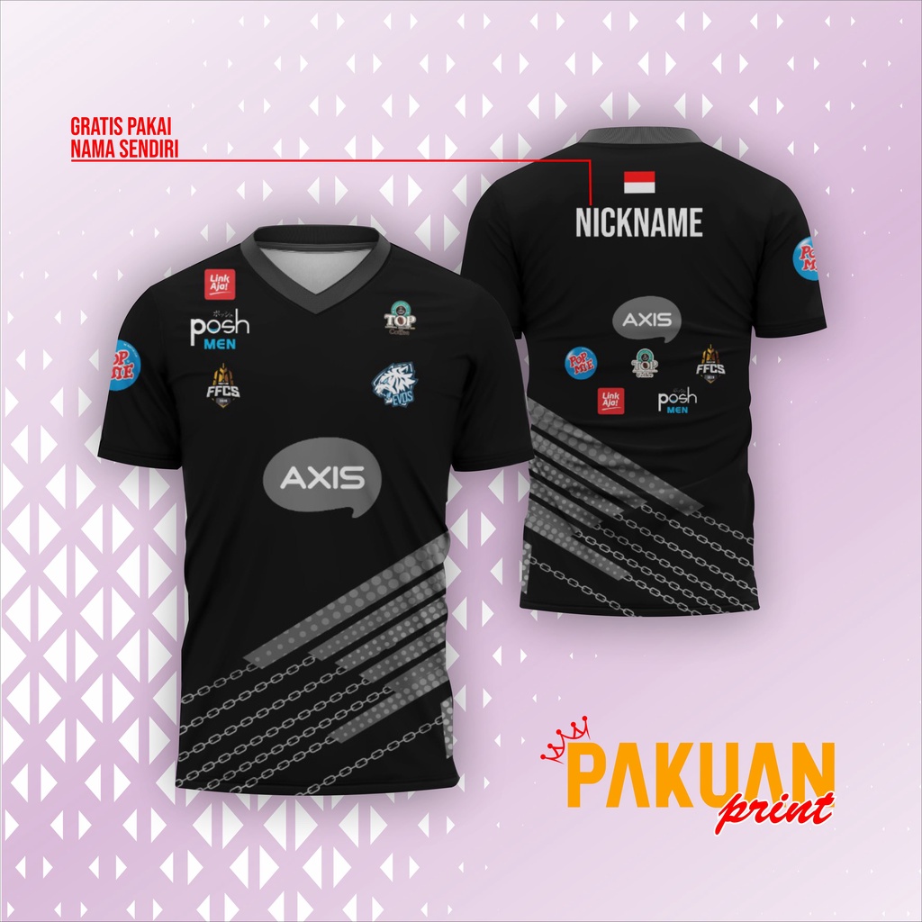 JERSEY EVOS 2022 BAJU GAMING FREE NAMA BELAKANG