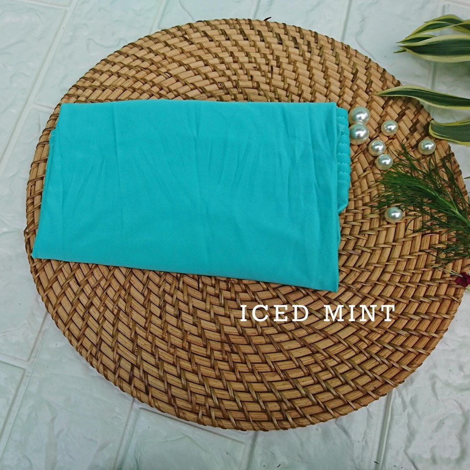 Jilbab Jersey Hijab Instan Bergo Antem Kerudung Pet Anti Tembem original-iced mint