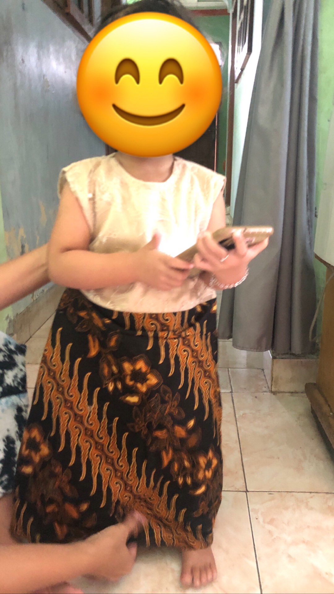 Batik Couple Keluarga Sania Ruffle Ori Ndoro Jowi Dnt Motif Madu Termurah Di