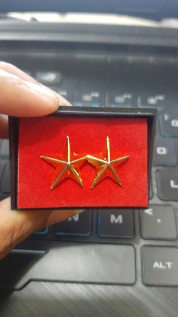 Pin Bintang 2 pc tusuk paku