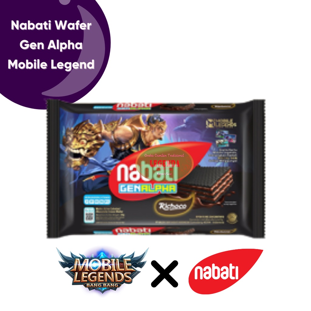 Nabati Wafer Gen Alpha Mobile Legends Black Chocolate 50gr MLBB mobile legend