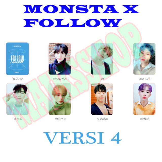 Monsta X Follow Photocard Kpop