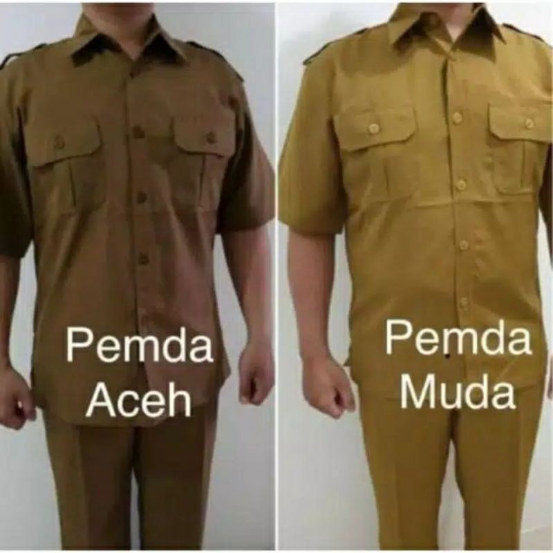 Setelan Pdh Pria Seragam Pemda Pria Dongker Pemda Muda Pemda Tua Pemda Aceh
