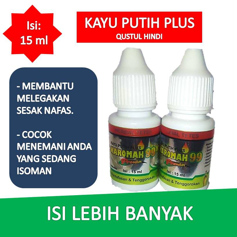 Kayu putih Plus Herbal Tetes Pelega Sesak Nafas 15 Ml plus Quatul Hindi