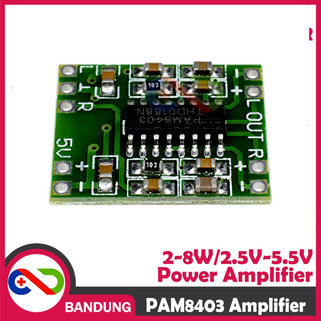 MODULE MINI POWER AMPLIFIER PAM8403 MINI 2-8W SPEAKER 2.5V-5.5V CLASS D