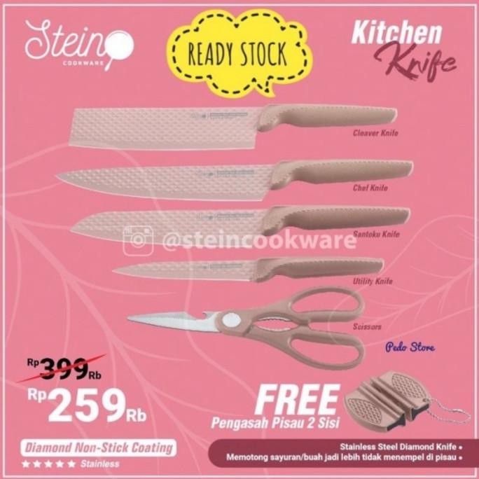 Stein Steincookware Pisau Set Kitchen Knife 6 in 1