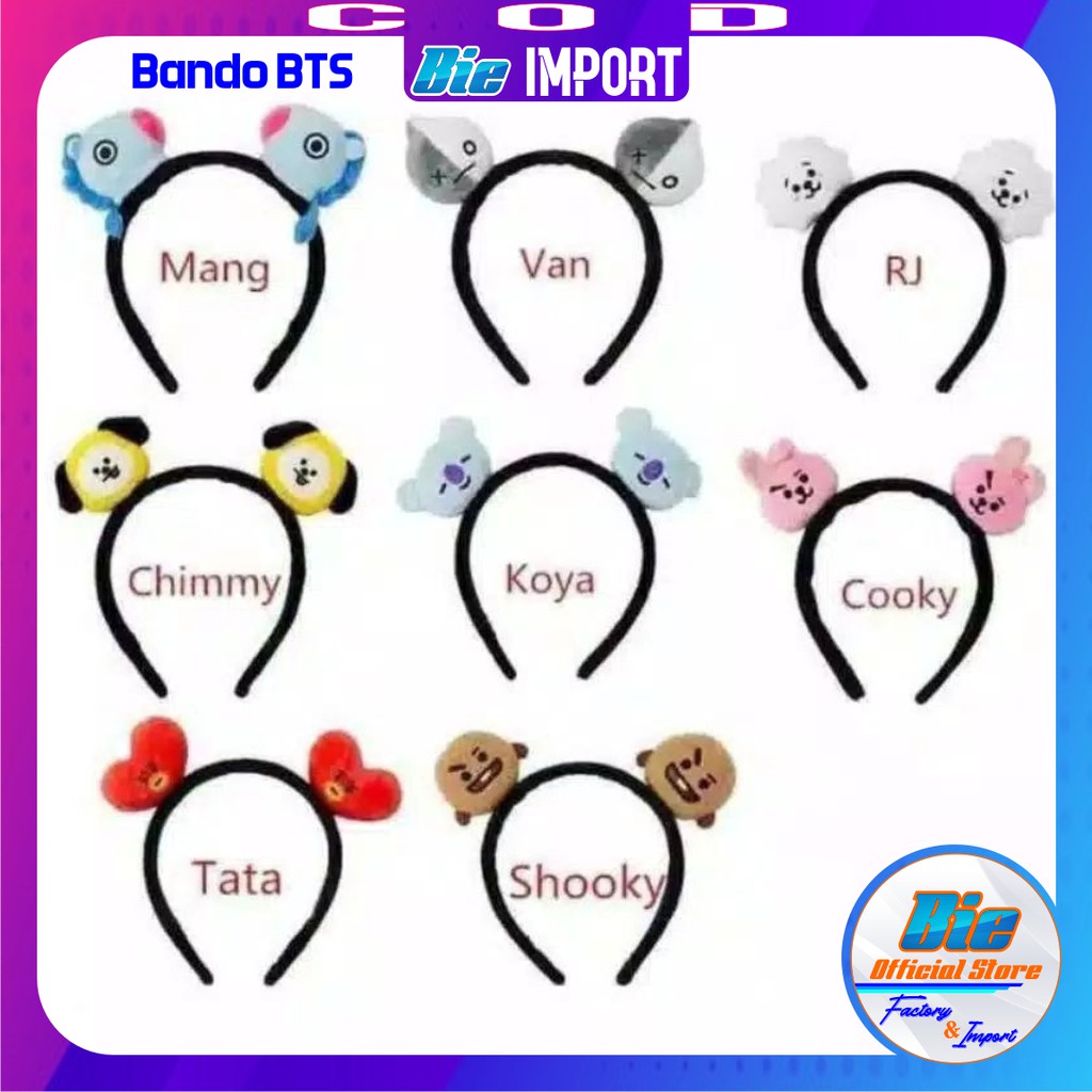 Bando BTS Korea Impor / Bandana BTS Best Seller