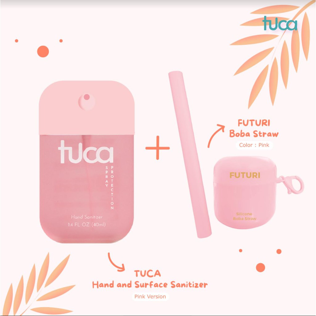 FUTURI x TUCA - Tuca Sanitizer and Foldable Straw Bundling Set