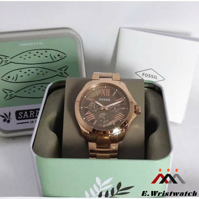 JAM TANGAN WANITA FOSSIL AM4533 ROSEGOLD FOSSIL WATCH ORIGINAL AM 4533 GARANSI