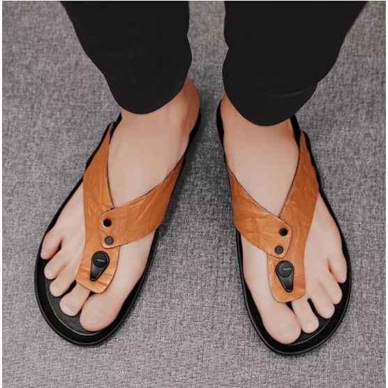 Sandal Pria Kulit Joymen 18 Jepit lokal