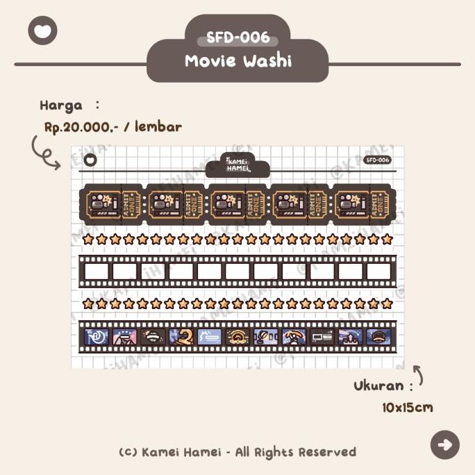

(BISA COD) Binder Deco Series | Kamei Hamei Functional Planner Sticker PRODUK TERBATAS Kode 225