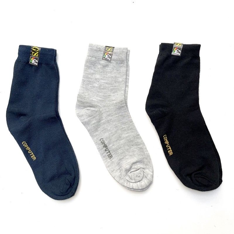 TOKO KL | ( PAKE 3 PASANG ) KAOS KAKI PRIA DEWASA KERJA KANTORAN / KAOS KAKI PENDEK POLOS FORMAL / MEN SOCKS BUSSINES MURAH