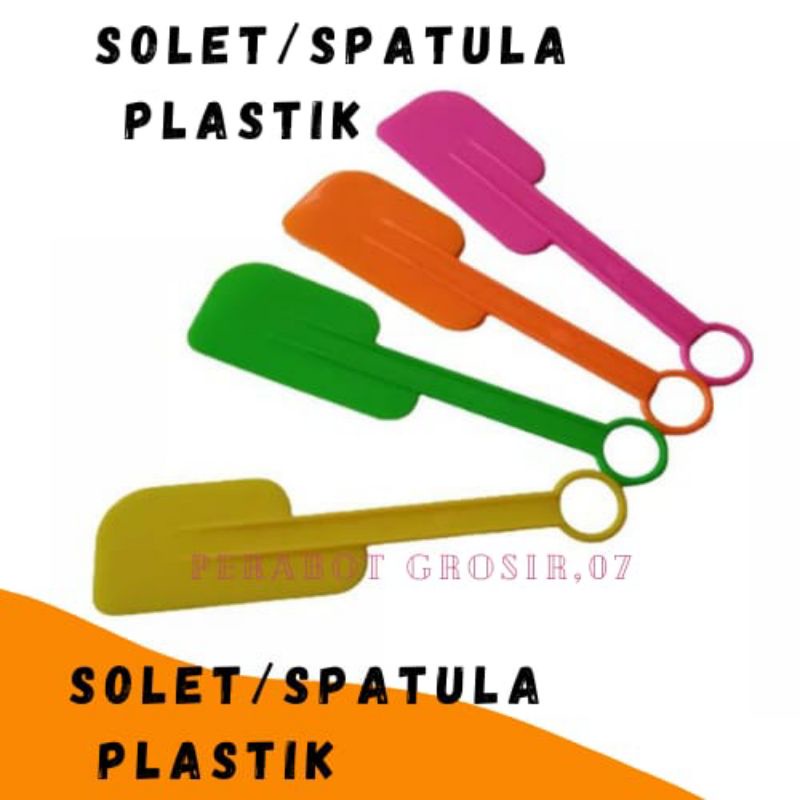 Solet Plastik-Spatula Plastik-solet pelangi