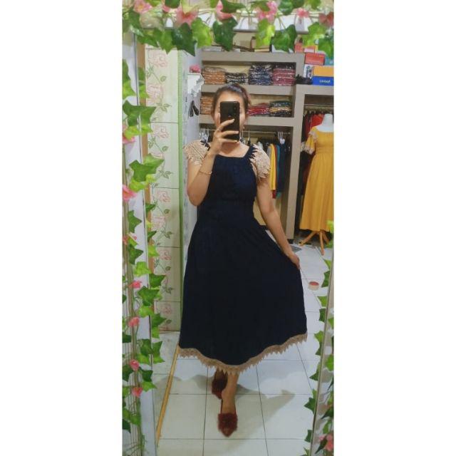 daster smoke daster arab daster renda daster batik daster pekalongan daster COD bayar ditempet-NAVY