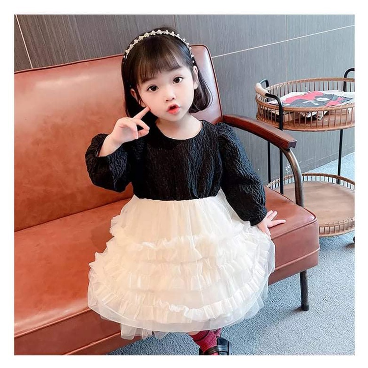 Dress Anak Perempuan Puff Sleeves