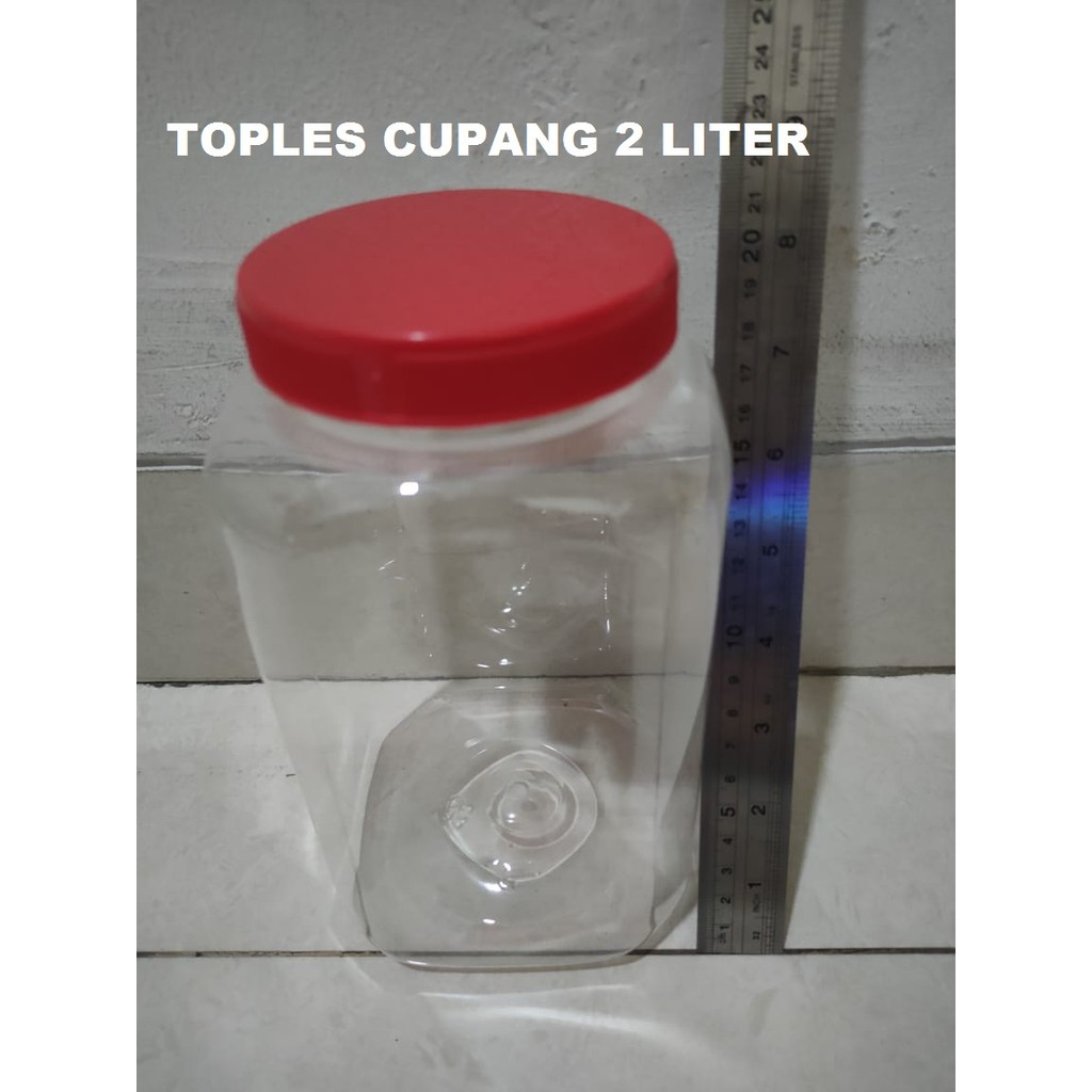 TOPLES PLASTIK BENING MAKANAN KUE | IKAN CUPANG 2 LITER | 2LITER | 2L | 2 L | TOPLES CUPANG