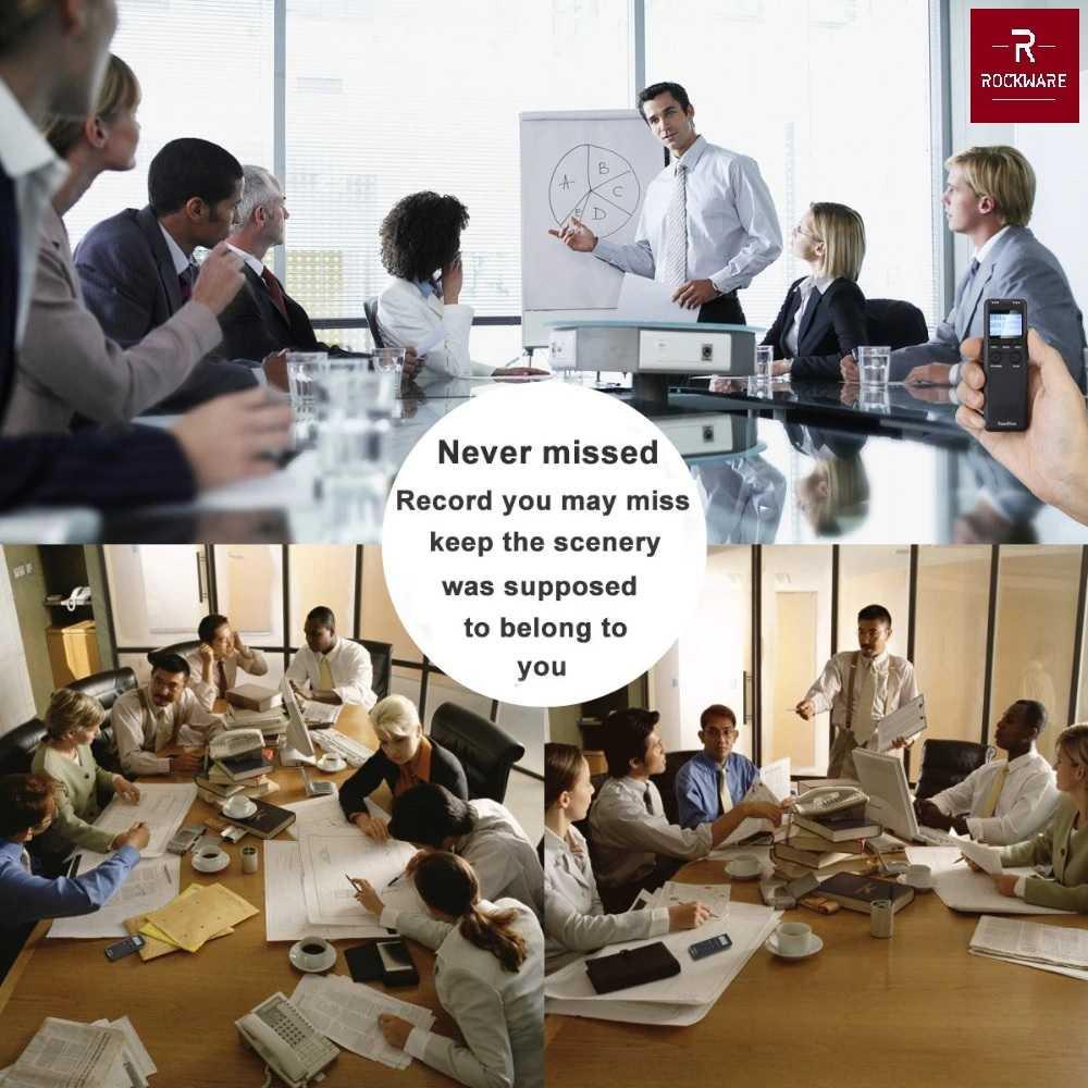 ROCKWARE RW-AVR08 - Digital Voice Recorder - Perekam Suara Digital 8GB Kualitas Terbaik