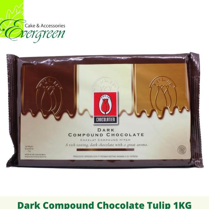 

Tulip Dark Chocolate Compound 1KG BERGARANSI Kode 409