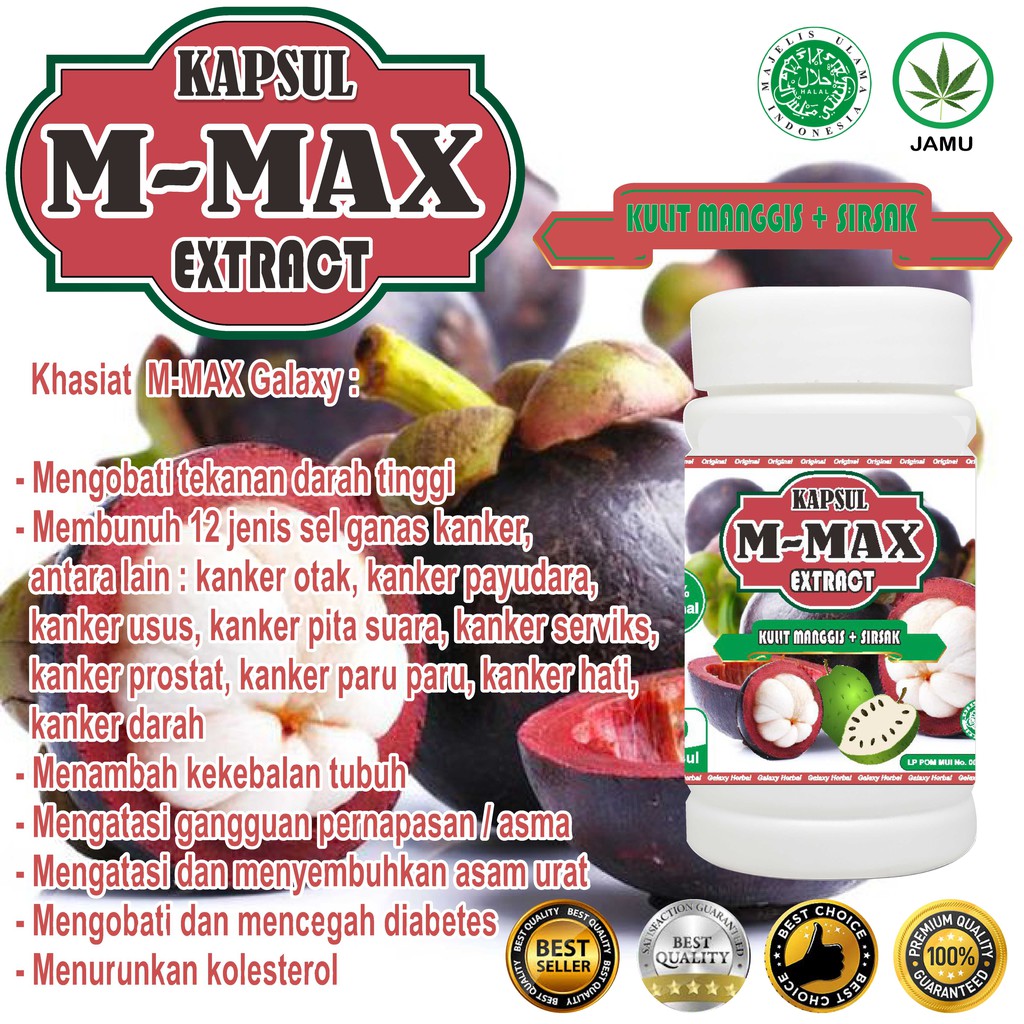 Jual Garcimax M Max Galaxy Sm Max Kapsul Ekstrak Kulit Manggis Plus Daun Sirsak Original 100 