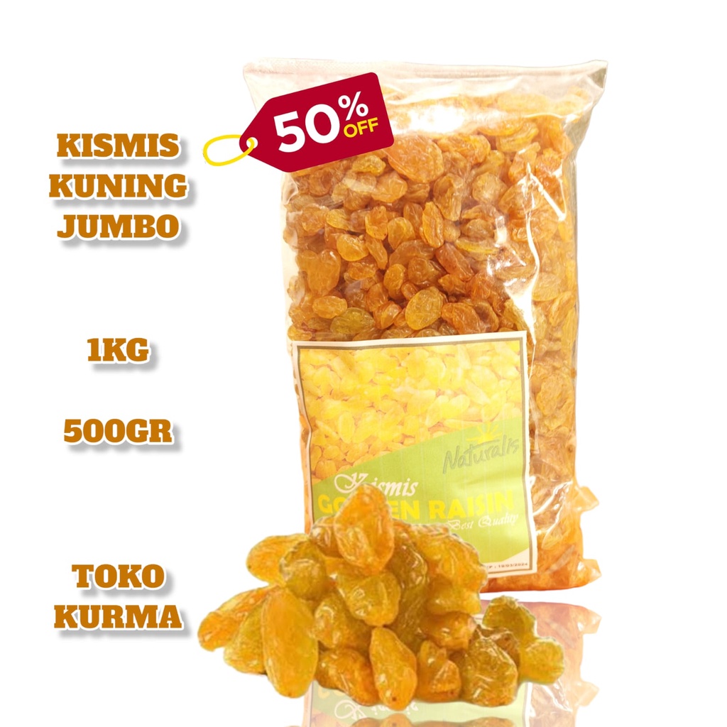 

Kismis kuning semi jumbo 1kg