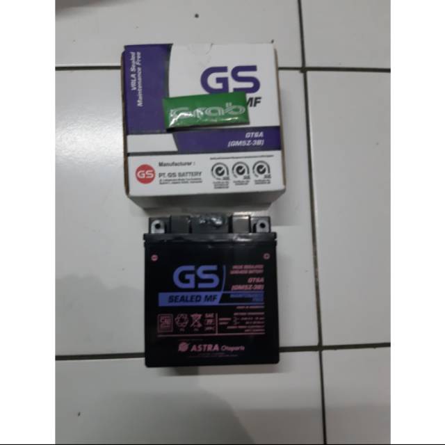 Aki GS ASTRA GT6A Mio-Yupiter-Supra  Asli Astra