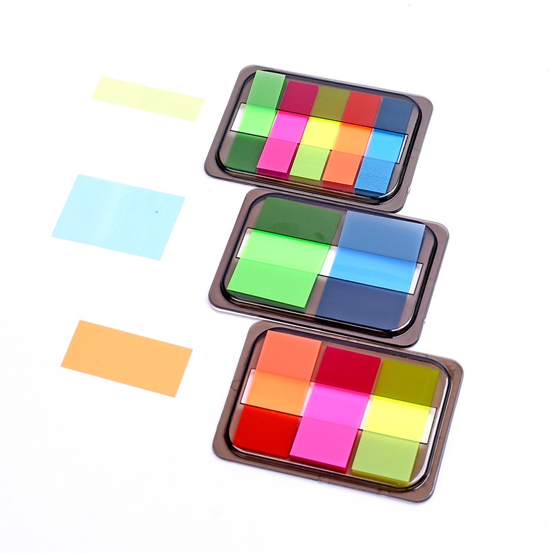 Fluorescent Colorful Self Adhesive Memo Pad Sticky Notes Bookmark Marker Memo Index Flag Sticker