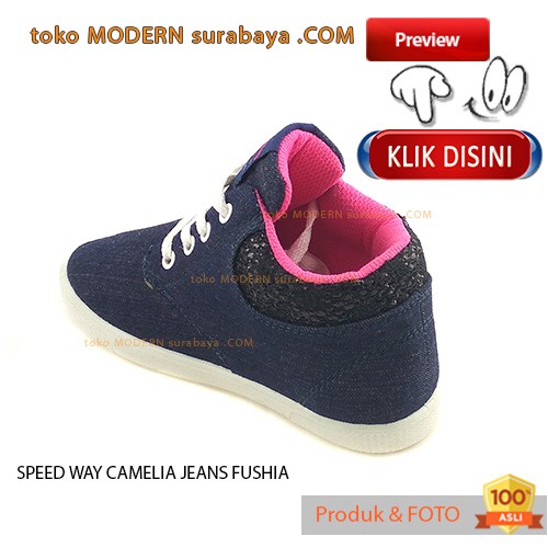 Speed-Way-Camelia-Fushia Sepatu Anak Boots Casual Sneaker