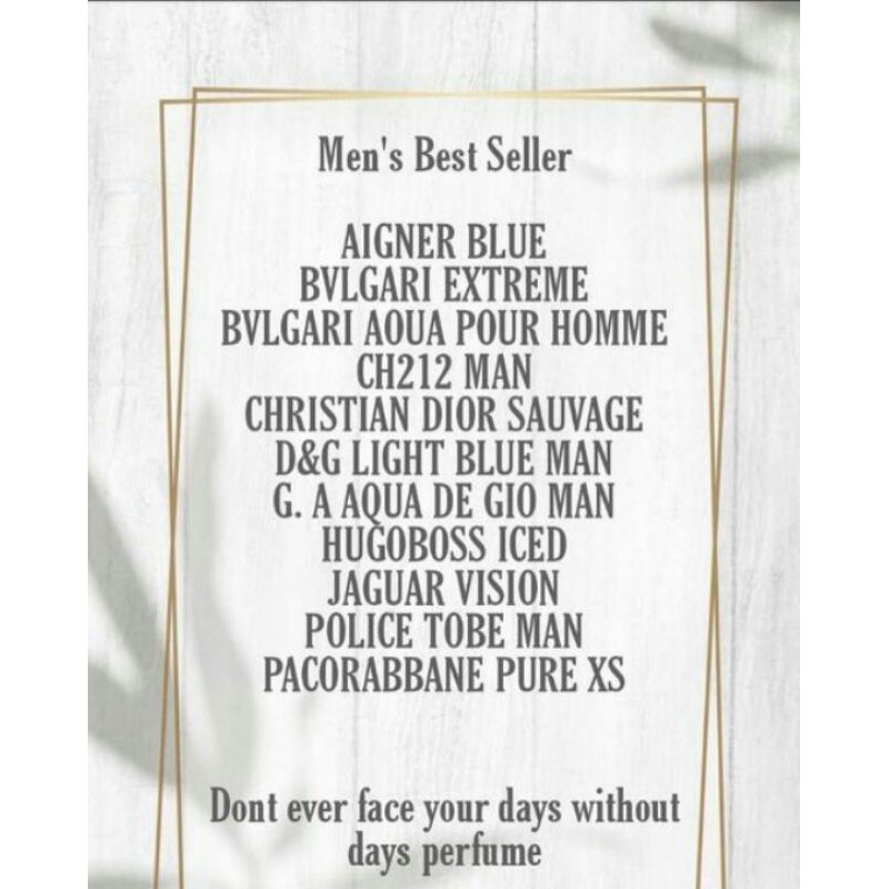 Days Parfum Varian Cowok