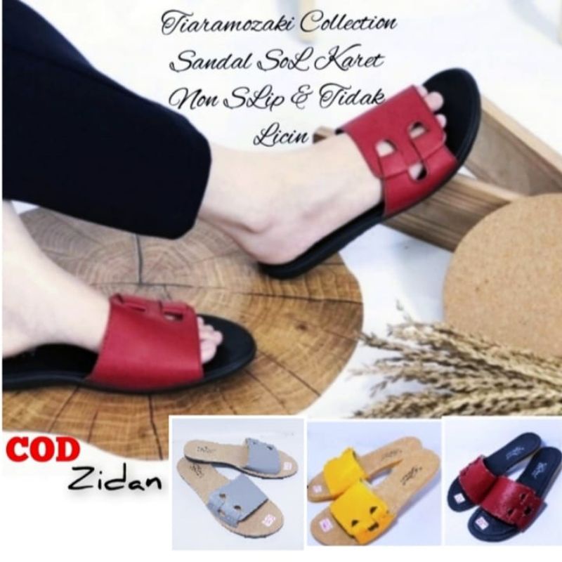 Sandal Teplek Wanita Sandal Wanita Selop Motip Papirut